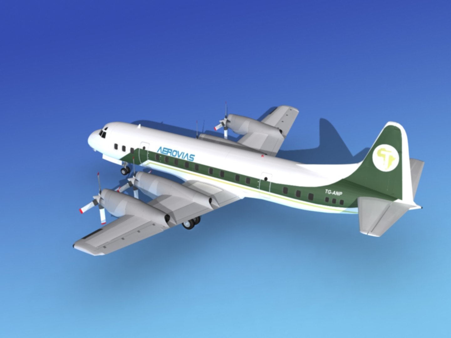 3d Model Propellers Electra Lockheed