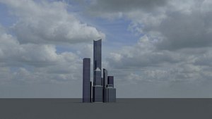 Skyscrapers Low Poly