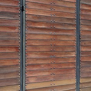 ultra realistic wooden fence 3D