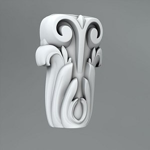 3d classical decoration ornamental model