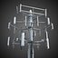 communication tower antena 3 3d model
