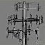 communication tower antena 3 3d model