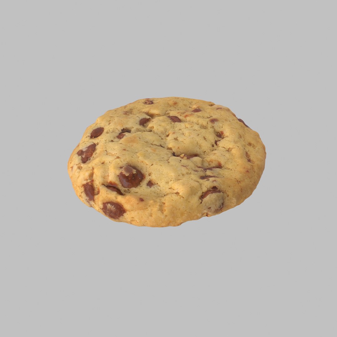 3d cookie chocolate model
