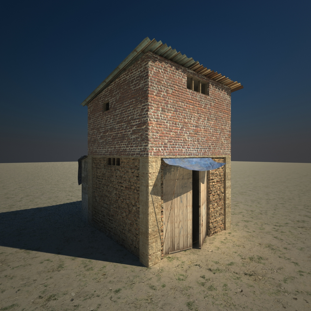 Small Slum Building 3d 3ds