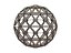 Wireframe Shape Geometric Sphere Cut Diamond