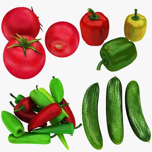 Tomato Cucumber Chili and Bell Pepper Collection