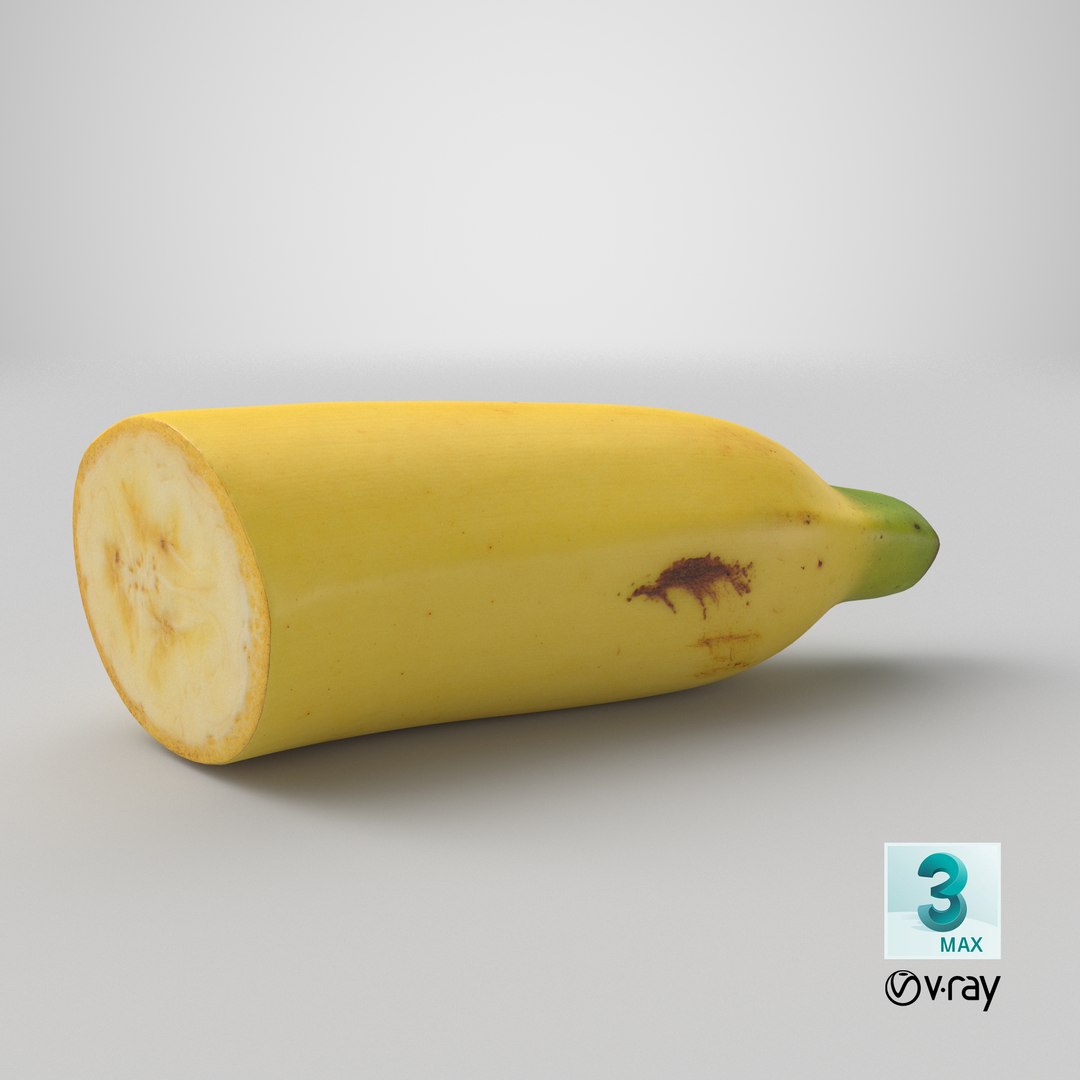 3D model Half Banana 02 https://p.turbosquid.com/ts-thumb/78/JU15zA/qz/stemcell_max_vray_render/png/1641965662/1920x1080/fit_q87/30528c04e9d71a3358f9cdafbab3ad5cfdf9decd/stemcell_max_vray_render.jpg