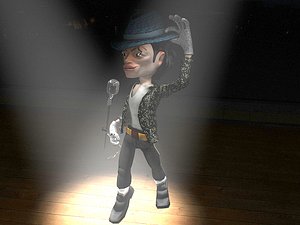 3D model Michael Jackson Set Of Four Outfit VR / AR / low-poly