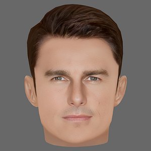 Tom Cruise Head - Low poly head for game