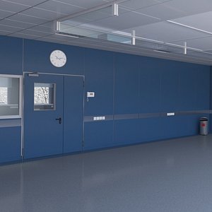 3D Base Medical or Laboratory Interior 2 model