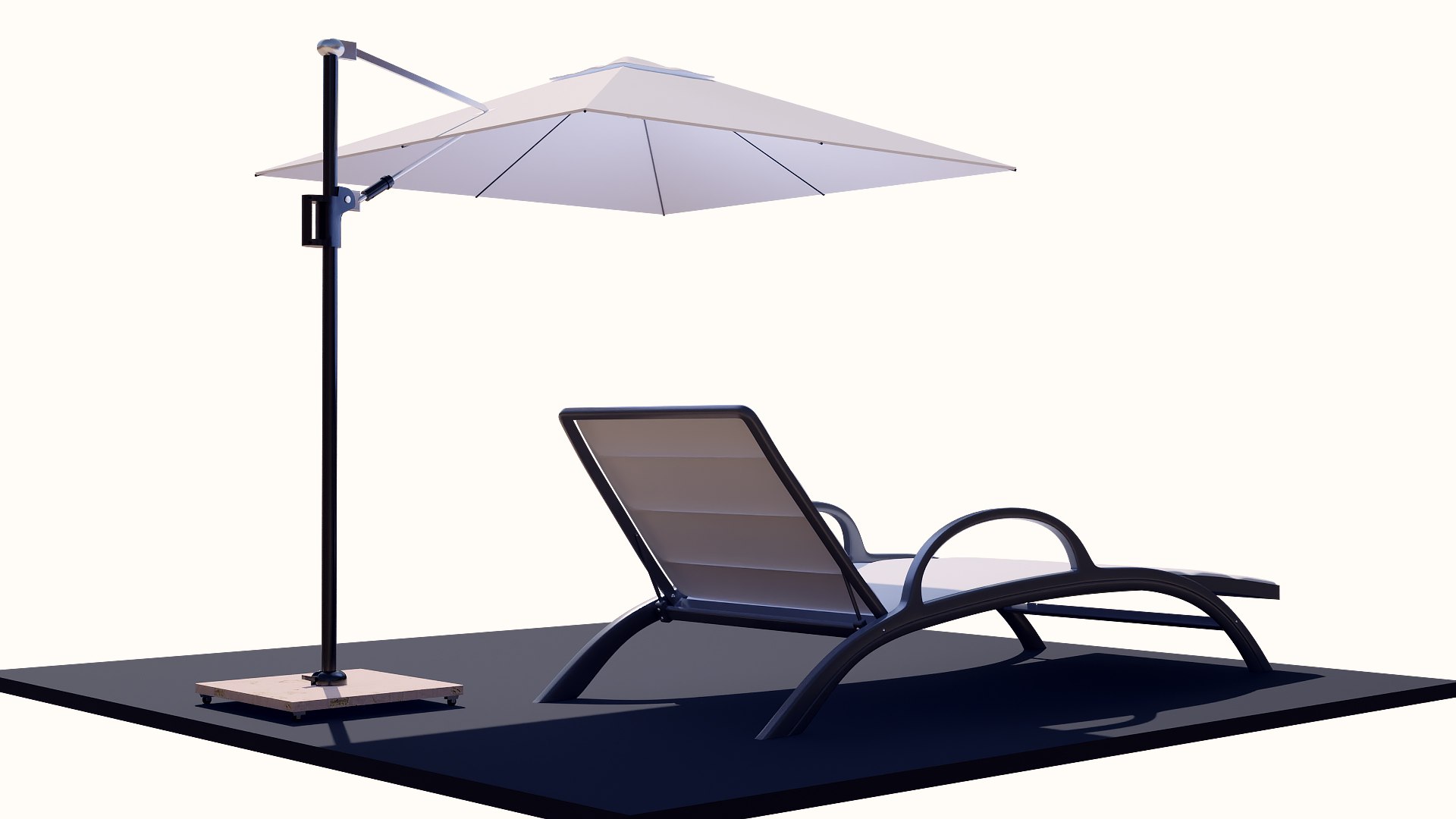 Sun lounger and parasol for relaxation 3D https://p.turbosquid.com/ts-thumb/78/cAXSpd/Zx/sh6/jpg/1750196054/1920x1080/fit_q87/647df0f52bd16e4119c4c8c078c373032a8c8805/sh6.jpg