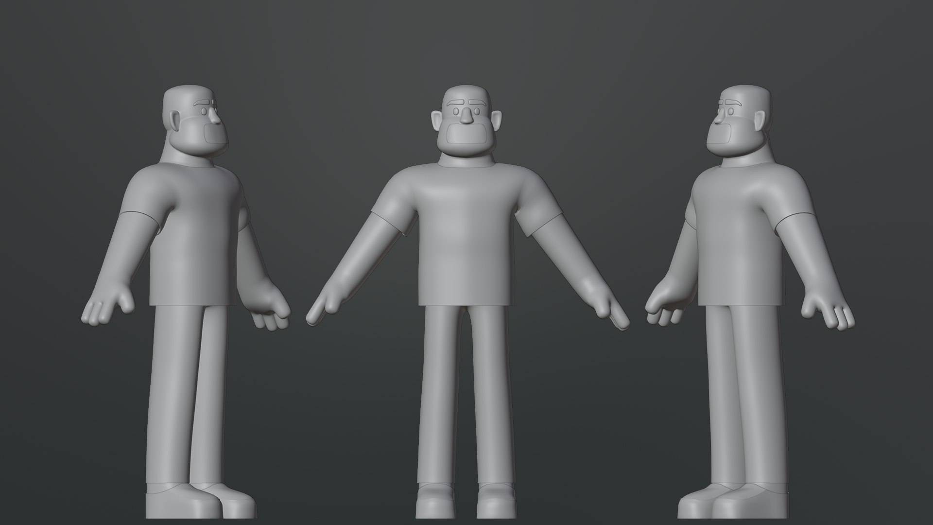 Minimal Man Character Model - TurboSquid 2284343