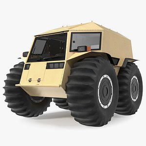 Amphibious ATV Rigged