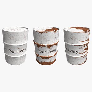 3D Metal barrel - Adjustable rusty - 3 in 1