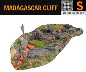 madagascar cliff rock 3D