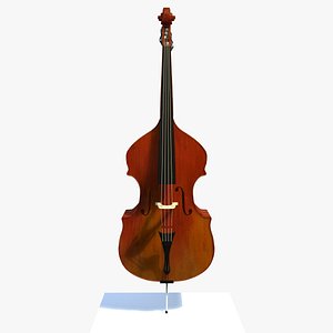 3d model matt bass musical instrument