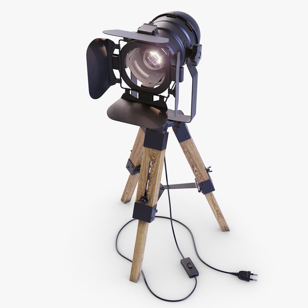 3D Projector Floor Lamp Model TurboSquid 1335610