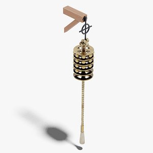 Japanese Furniture Kit - Wall chime with rope