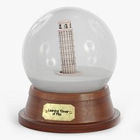 Leaning Tower of Pisa Snow Globe