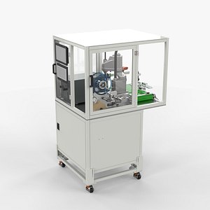 Automatic Four Axis Robot Labeling Machine 3D