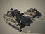 Pack1 of wrecked cars Low-poly