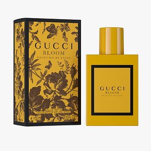 3D model Gucci Bloom Profumo Di Fiori Perfume With Box
