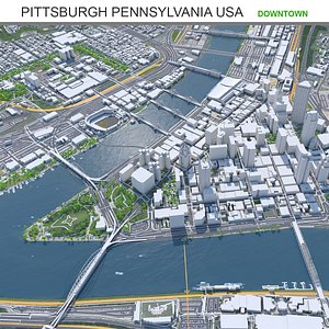Pittsburgh Downtown Pennsylvania USA