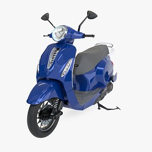 3D chetak electric scooter model