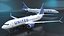 3D United Airlines Boeing 737 Max 8 Rigged
