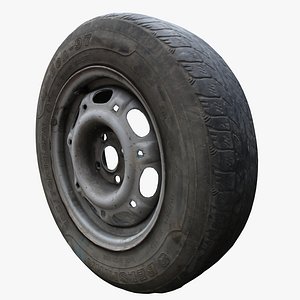 Old car wheels