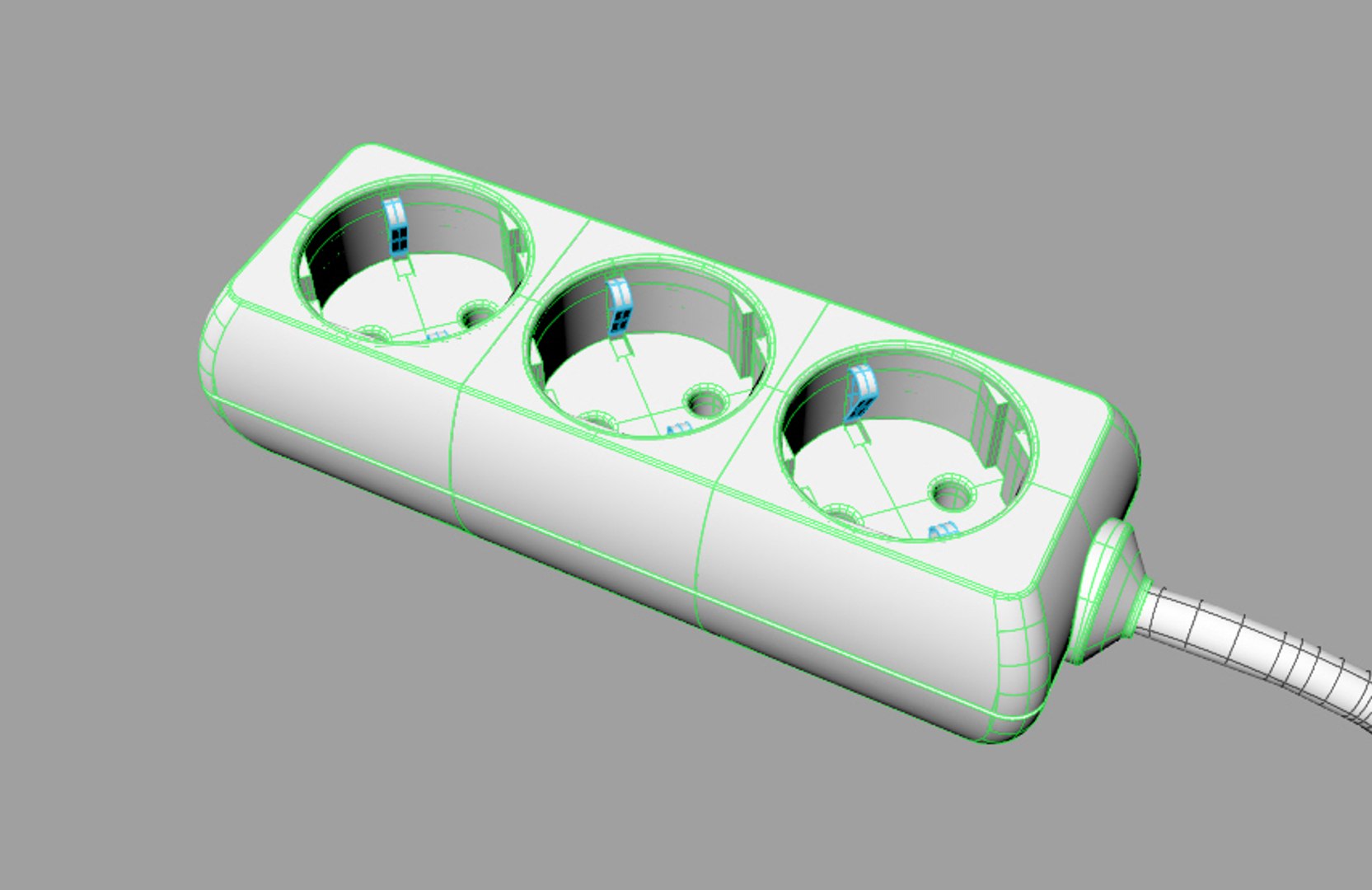 Multi-plug Cable Power 3d 3ds