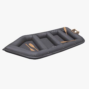 3D Rubber Boat Low-poly PBR