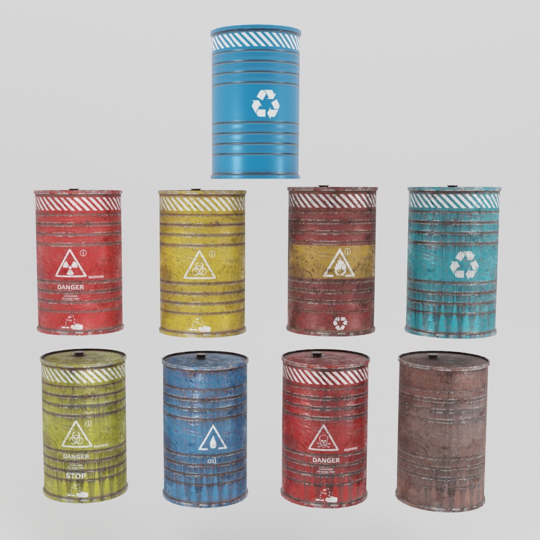 3D Model BARREL GAME READY - TurboSquid 2045636