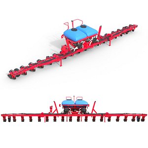 Trailed Seed Drill 3D model