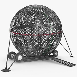 Stunt Motorcycle Globe Cage Steel model