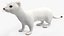 Ermine Mammal White Rigged for Cinema 4D