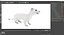 Ermine Mammal White Rigged for Cinema 4D