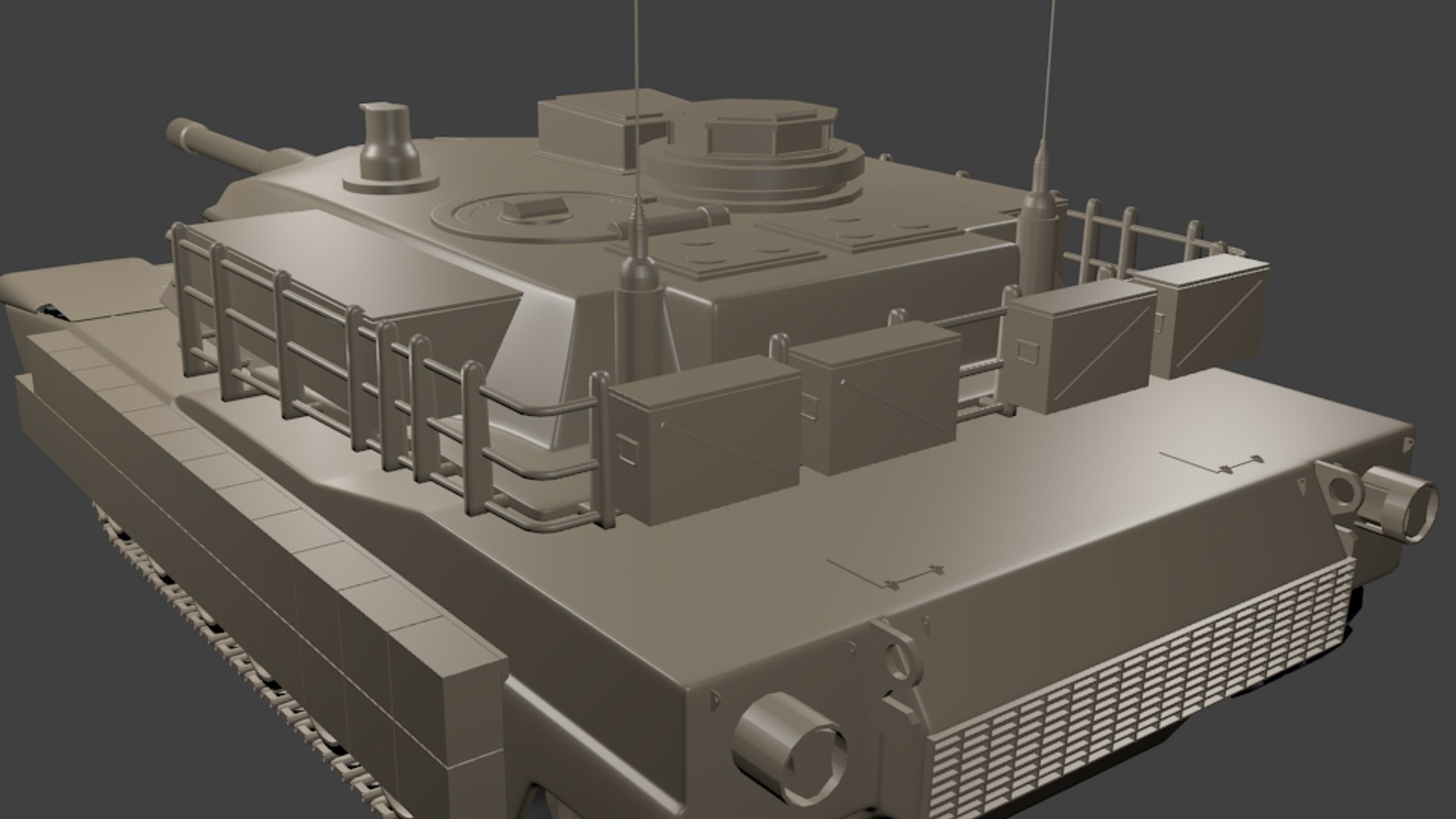 Free M1a1 Abrams Tank 3d Model