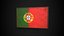 Marco de fotos antiguo con bandera de Portugal - Game Ready PBR Low-poly modelo 3d