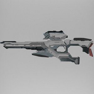 sci fi gun 3D model