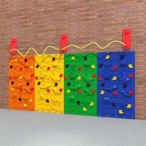 kids climbing wall 3D model