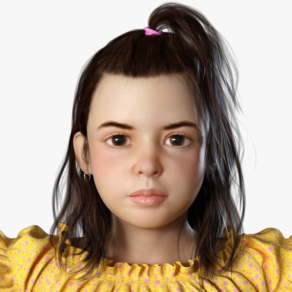 modelo 3d Hope Realistic Little Girl Character - TurboSquid 2073455