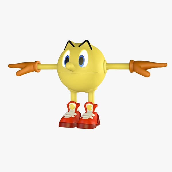 3d pac-man character model