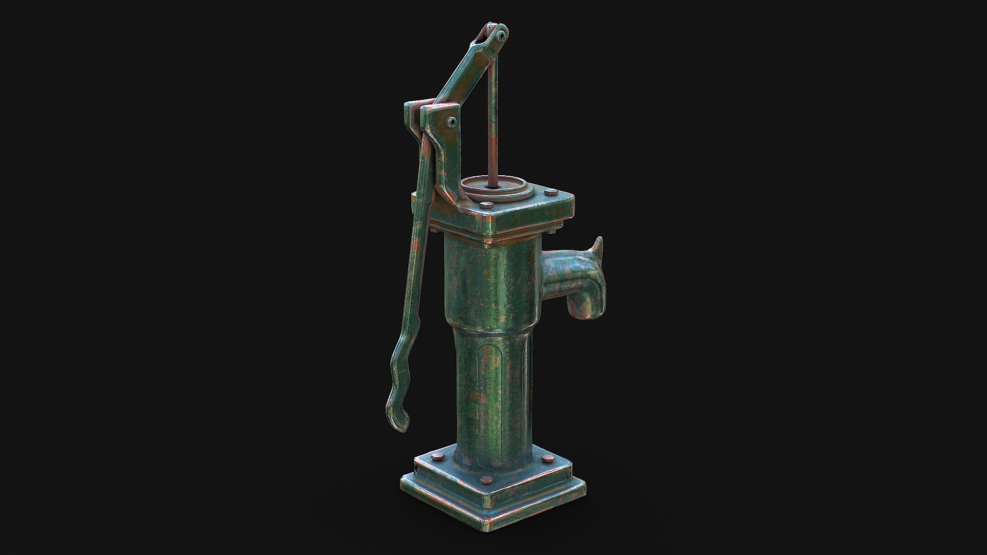 Tube Well - Water Hand Pump Model - TurboSquid 2030266