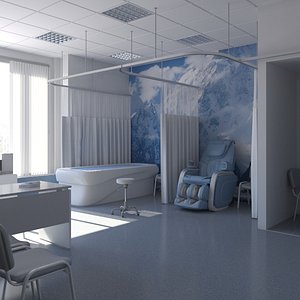 Massage Medical Room 3 3D model