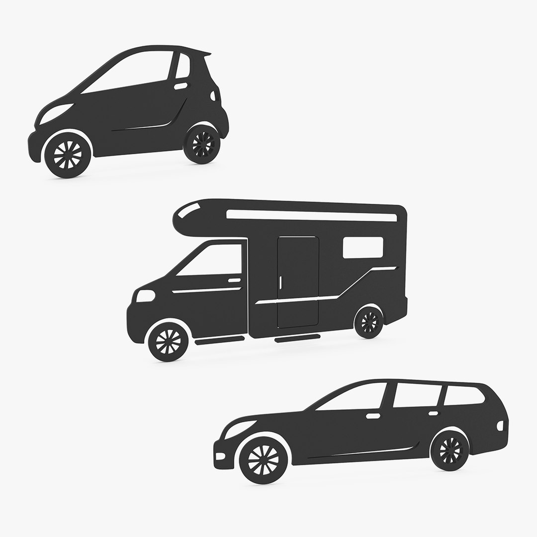 Car Silhouettes Collection 3 3D model preview