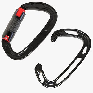 Black Climbing Carabiner