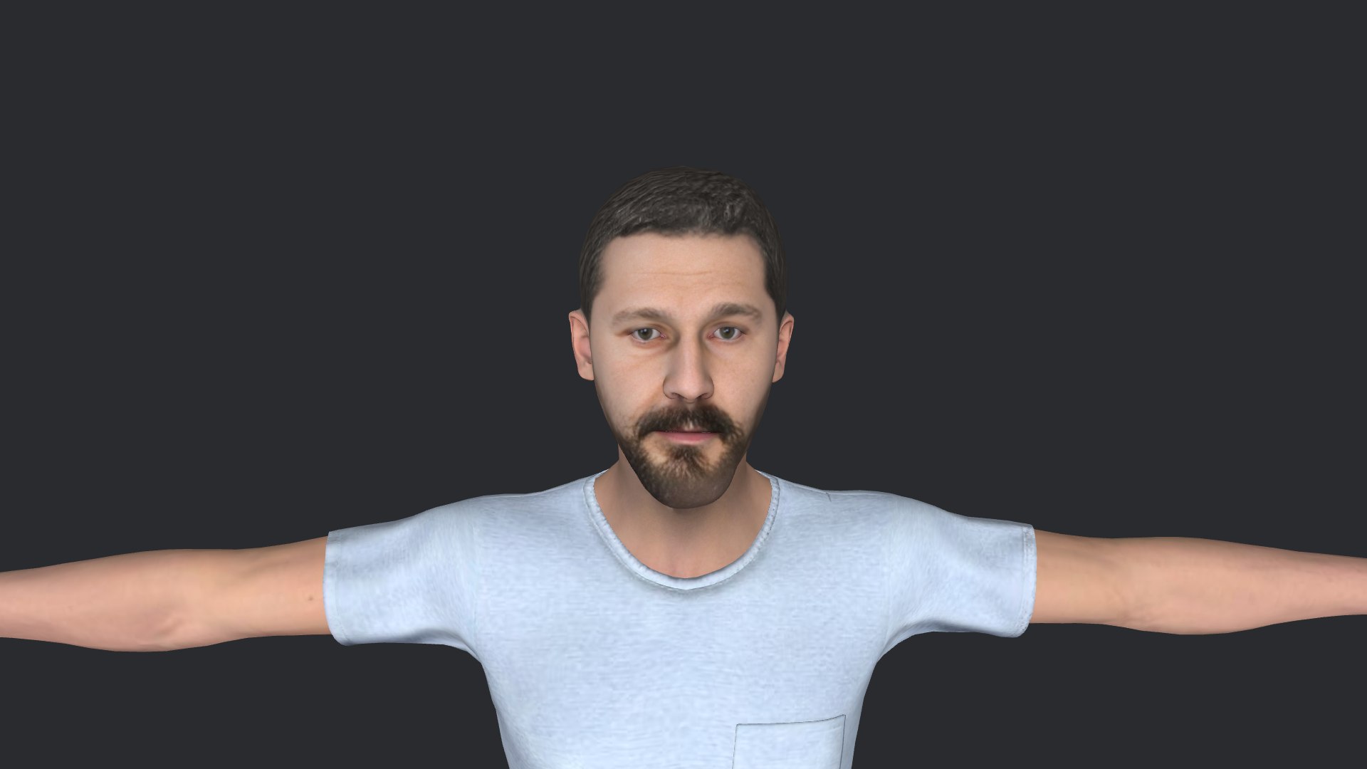 3D Model Shia LaBeouf Hyper Realistic Full Body Fully Rigged 3D ...