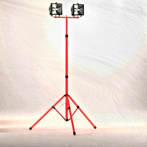 Dual Head Tripod Construction Light