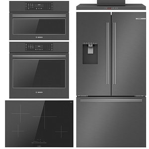 3D BOSCH kitchen appliance collection model